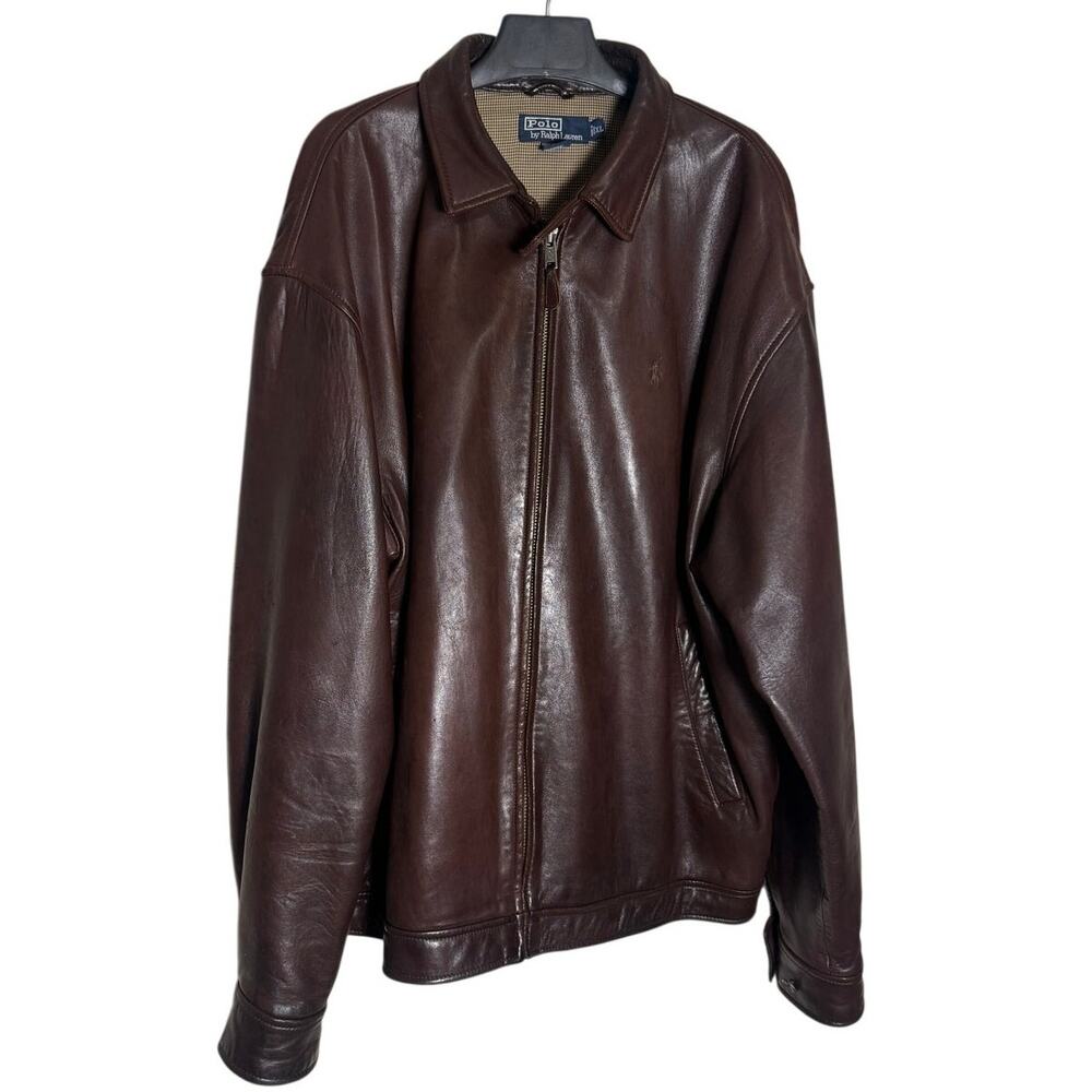 VTG Polo Ralph Lauren Leather Jacket Men’s Sz. XL